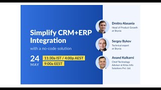 [Webinar] CRM and ERP integration in a simple and no-code way
