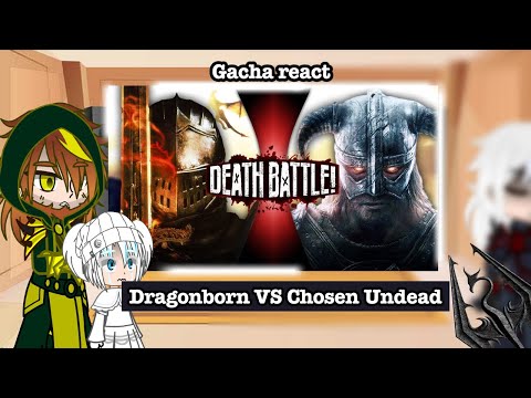 Skyrim react to "Dragonborn VS Chosen Undead" [RU/EN]