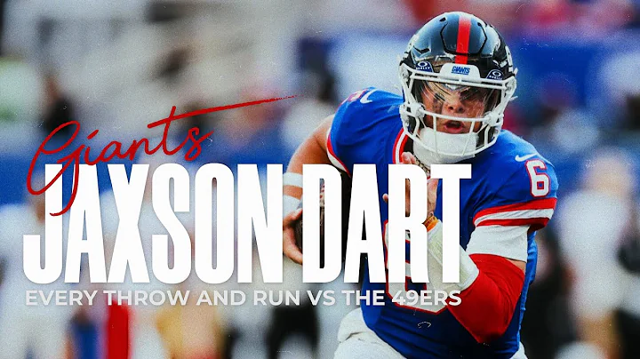 Giants QB Jaxson Dart vs the 49ers: Every Run and Throw
