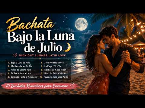 Bachata Bajo la Luna de Julio 🌙 Midnight Summer Latin Love | 10 Bachatas Románticas
