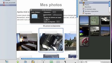 iWeb - Comment créer des pages personnelles, photos et vidéo