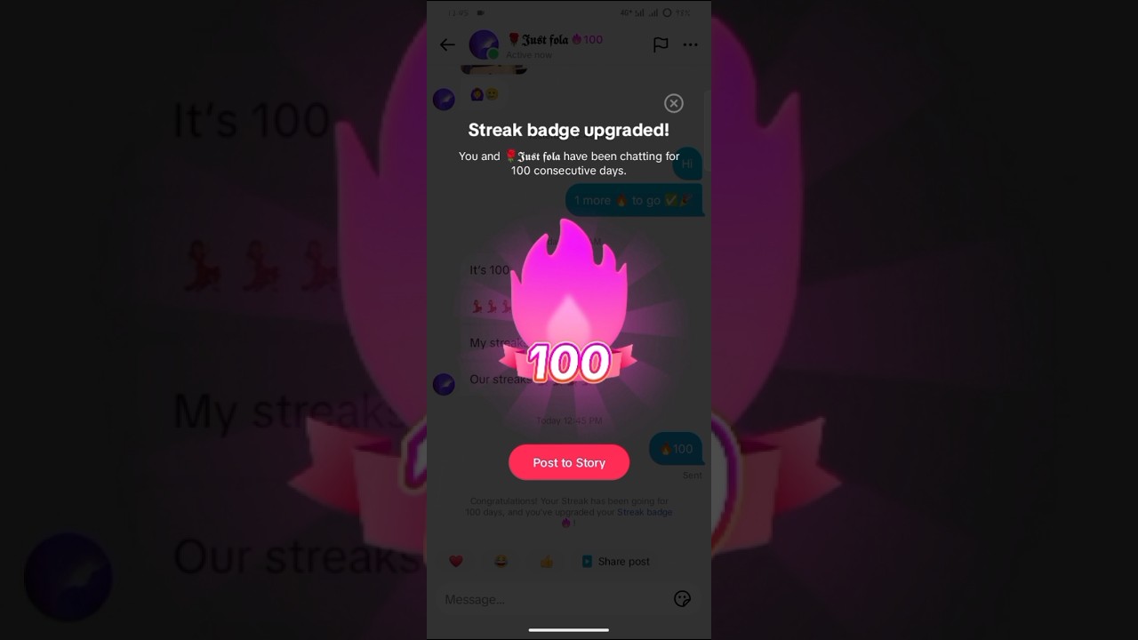 How to get a free 100 🔥 streaks on tiktok 🤭