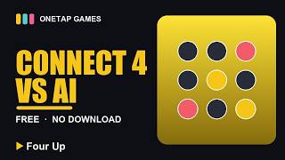 Connect Four vs AI — Can You Beat It on Hard? (Four Up) screenshot 2