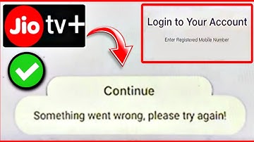 Jio Tv Not Working | Jio Tv Something Went Wrong Problem | Jio Tv Plus Not Working On Jio Fiber