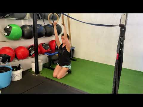 The Gym - Low Ring Pull Up Toe Assisted