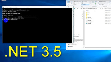 How to install .NET Framework 3.5 using a Windows 10 ISO file and a .BAT file?