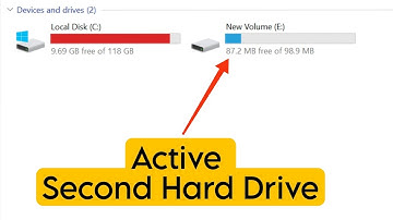 How to Install & Activate Second Hard Drive in Windows 10