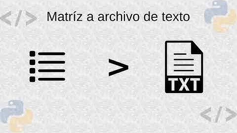 Python - Matriz a archivo de texto