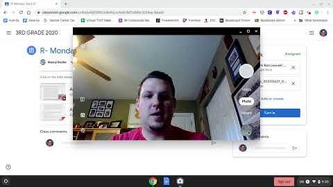 Submitting An Assignment with Chromebook Camera in Google Classroom