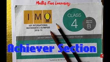 IMO Achiever Section (Part 4) Q-34, Class-4