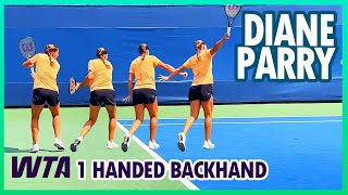 Diane Parry Practice 🇫🇷 Slow Motion | Best WTA One Handed Backhand?