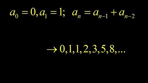 Fibonacci sequence:  recursive form to expanded form.