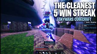 The Cleanest 5 Win Streak (SkyWars CubeCraft)