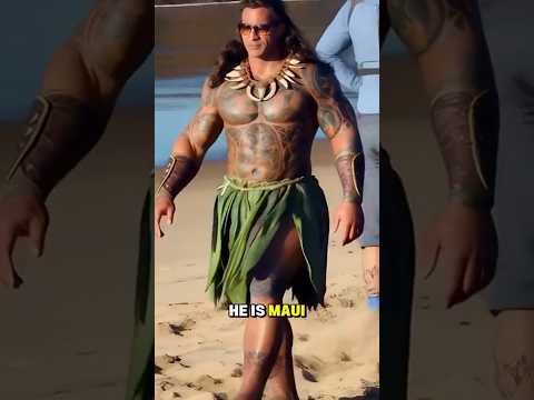 Video Dwayne Johnson Becomes Maui in Moana Live-Action | Inspired by His Grandfather #moana #maui #therock
