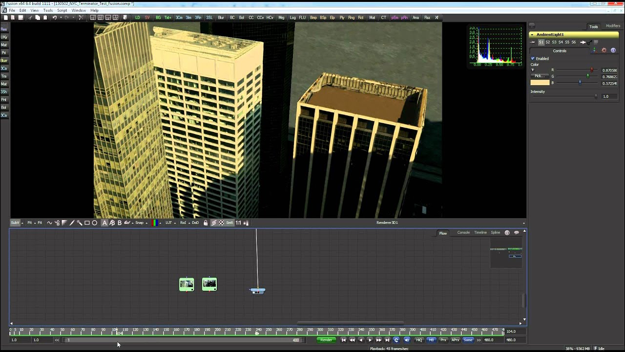3D Compositing in Fusion 6.4: Transformers / Terminator type shot - an intro.