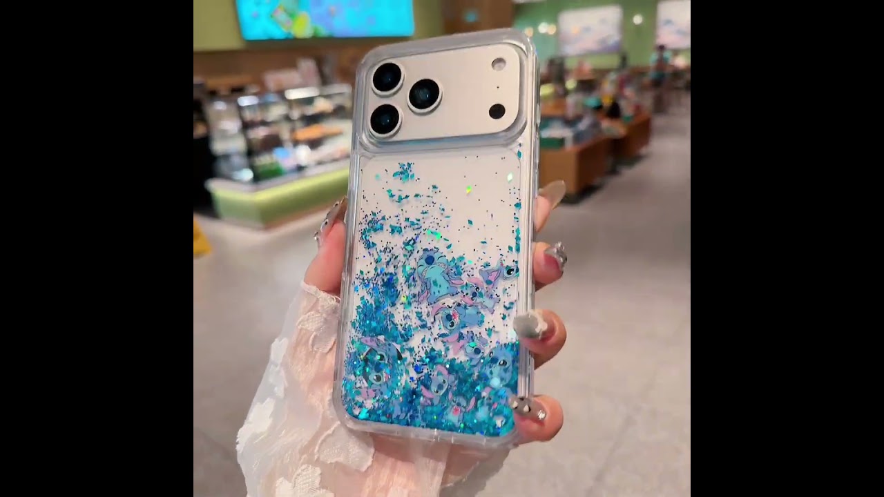 Level Up Your Phone Vibe! 🔥 Stitch, Pokémon & Icon Liquid Case  