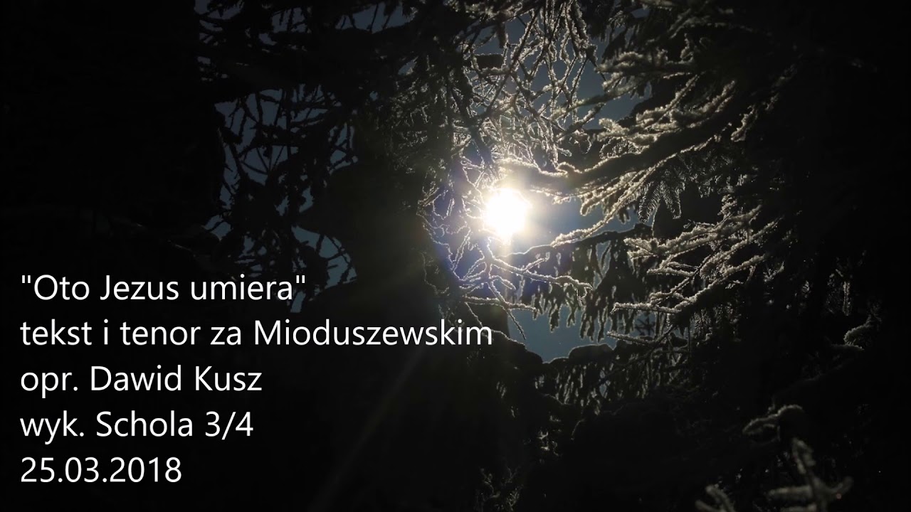 Oto Jezus umiera — opr. Dawid Kusz OP