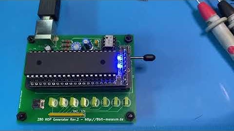 Z80 NOP with LED Test