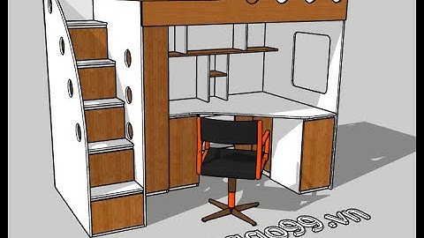 Giường - Bàn học XG99 - 01 - File sản xuất  bên dưới miêu tả