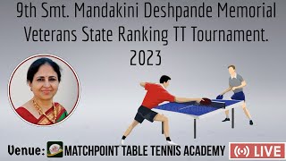 Smt. Mandakini Deshpande Memorial Veterans State Ranking TT Tournament. 2023 - Day 2