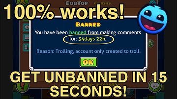 GET PERMANENT COMMENT BANNED TO UNBANNED IN 15 SECONDS ON GEOMETRY DASH!