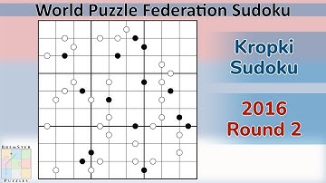 WPF Sudoku 2016 Ronde 2 - Sudoku Dots