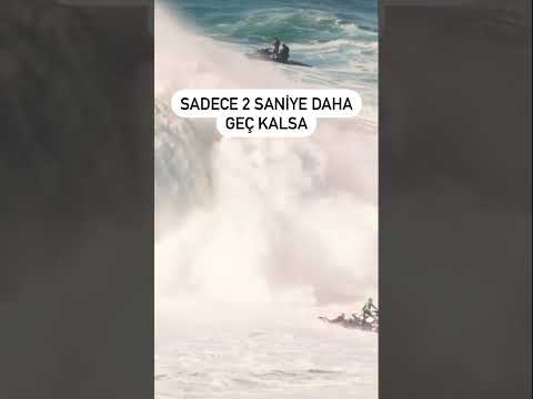 Tsunami Dalgasından Jetski İle Kaçmak (Adrenalin Zirve)