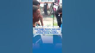 Viral Tangis Histeris Anak-anak Lihat Rumahnya Hangus Terbakar Jelang Ramadhan