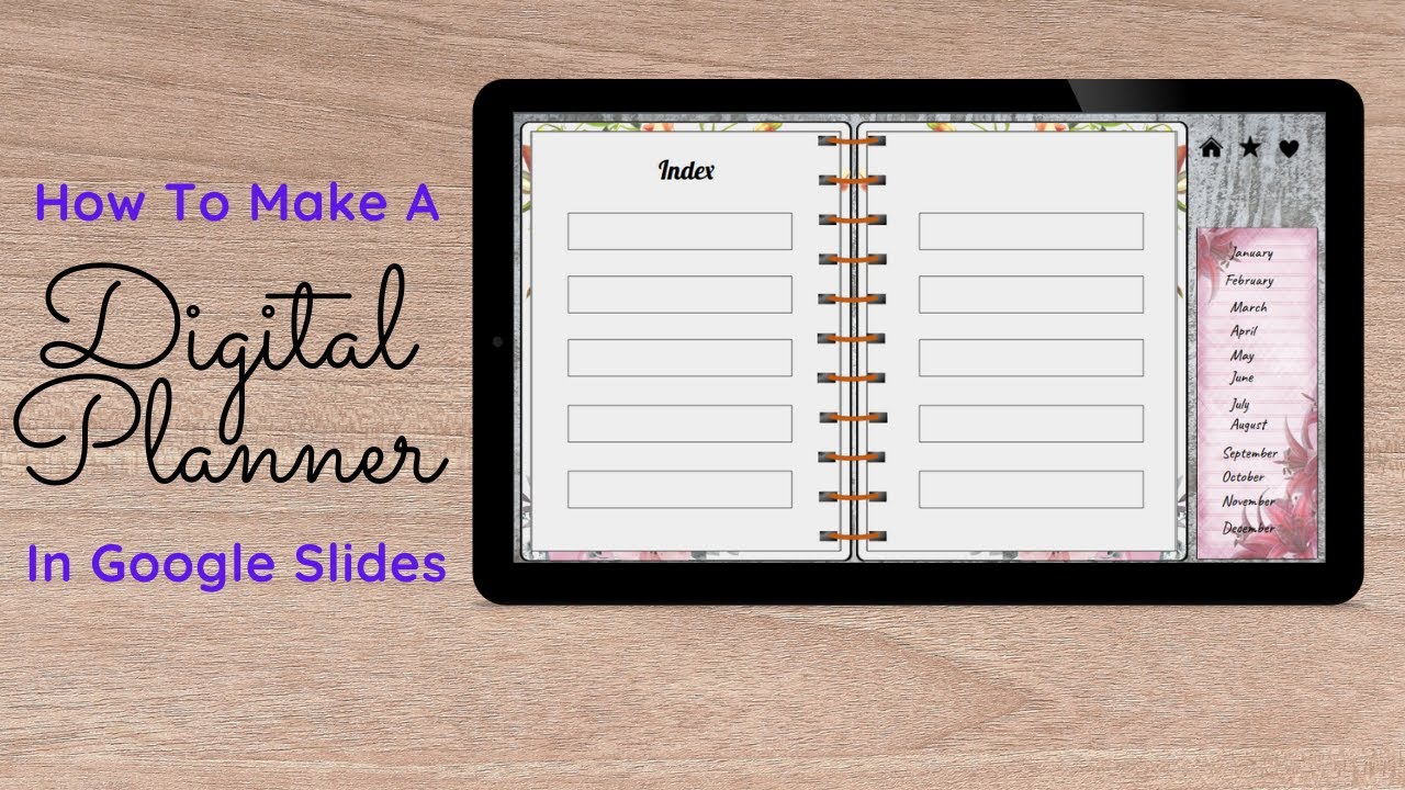 How to make a Digital Planner in Google Slides