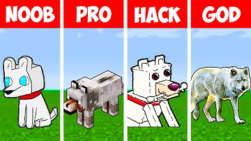 NOOB vs PRO vs HACKER vs GOD Wolf in Minecraft