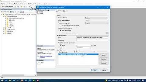 Sauvegarder et restaurer des bases de données SQL Server