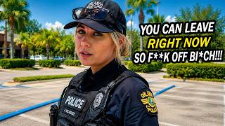 TYRANT Female Cop ATTACKS 1A Auditor — Instant KARMA on Camera!