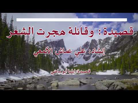 وقائلة هجرت الش عر لحن وإنشاد علي عماش الألمعي