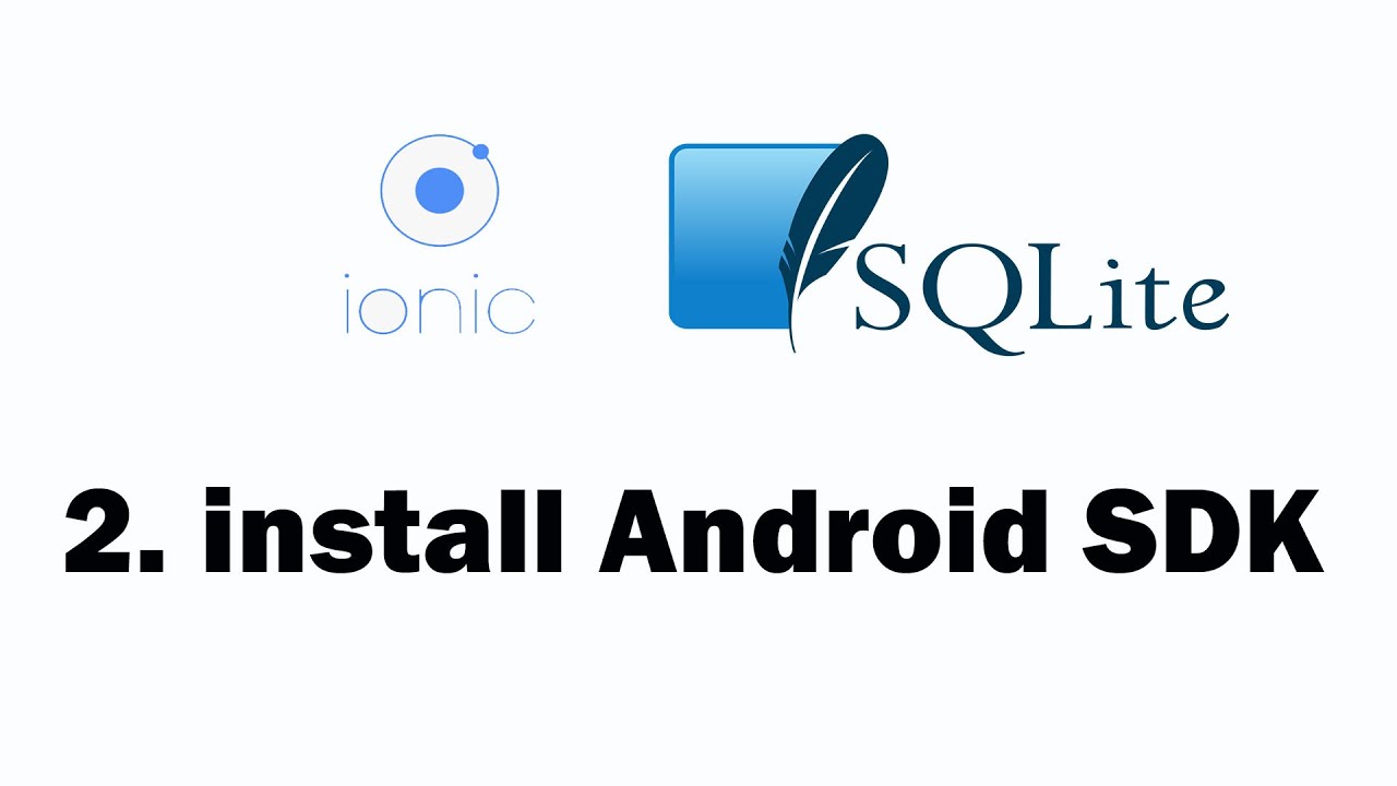 2. install Android SDK (ติดตั้ง Android SDK) - YouTube