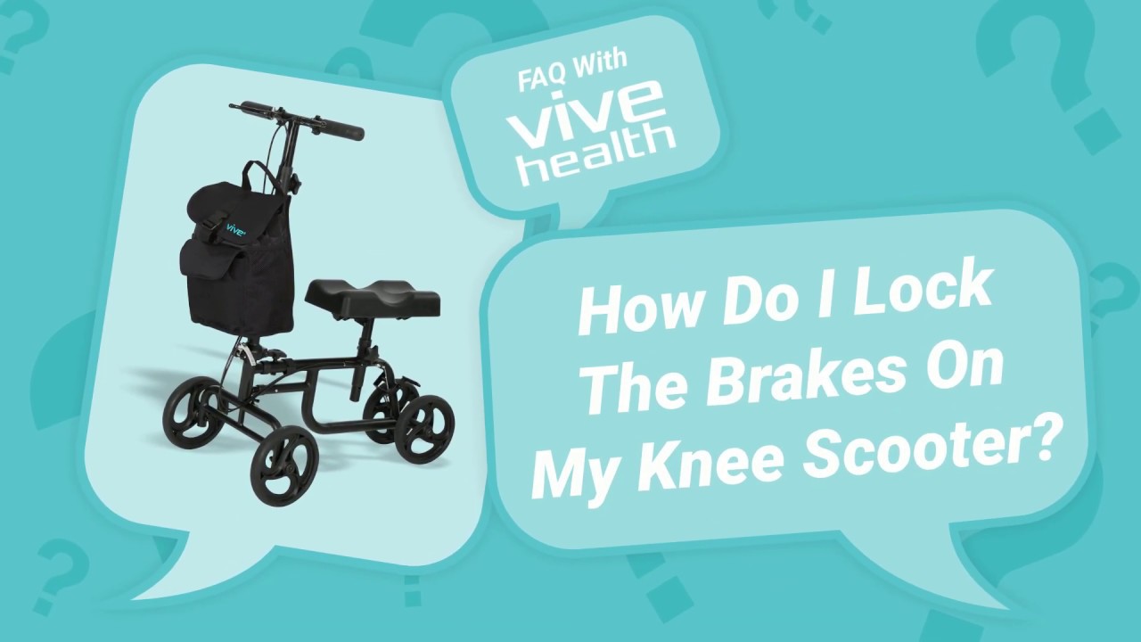 How Do I Lock The Brakes On My Knee Scooter by Vive? YouTube
