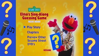 Sesame Street Elmos Sing Along Guessing Game 2003 Dvd Menu Walkthrough.