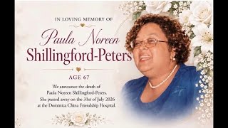 Funeral Service of Paula Noreen Shillingford Peters