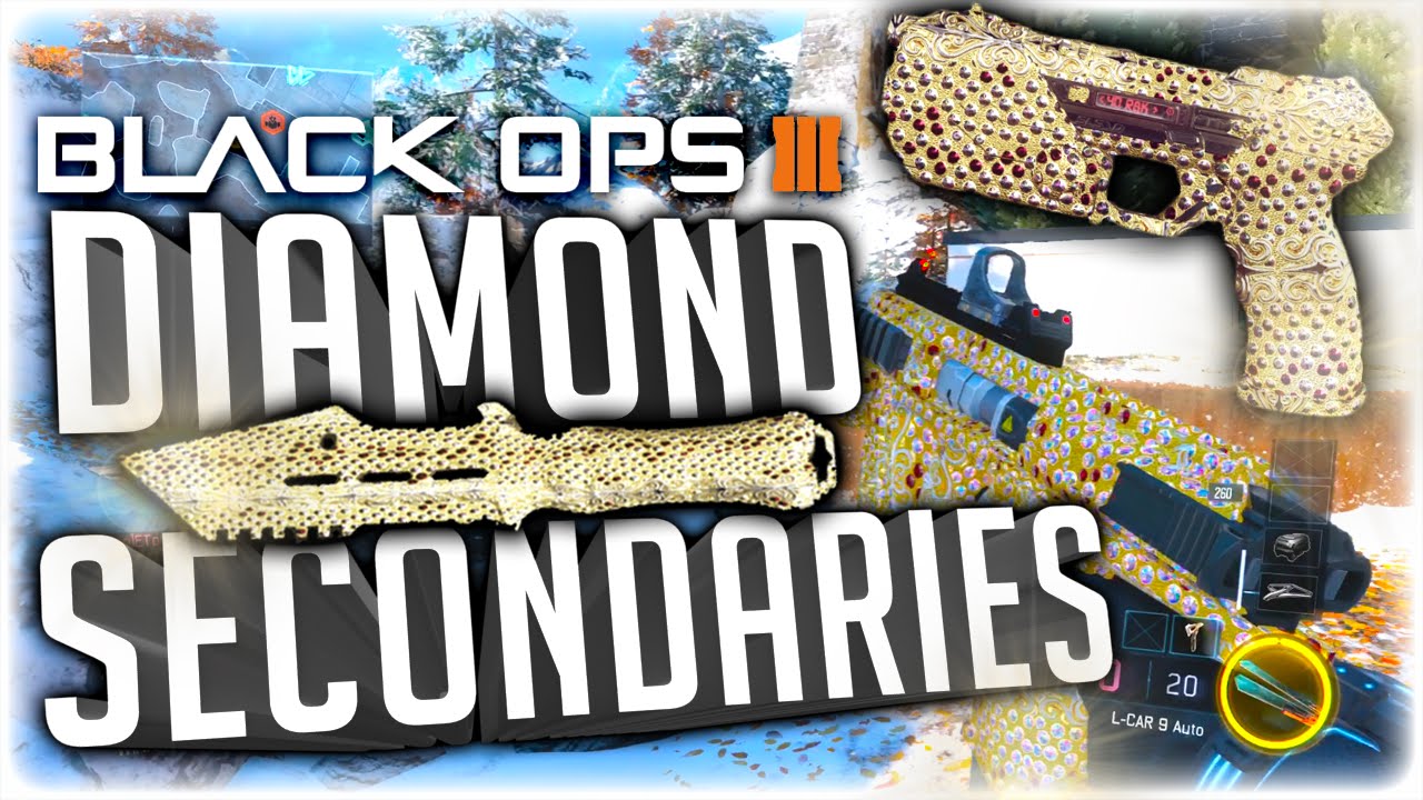 Black Ops 3: DIAMOND CAMO SECONDARIES GAMEPLAY! (Diamond Combat Knife Gameplay)