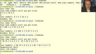 IC210 Unit 6: realloc to grow an array