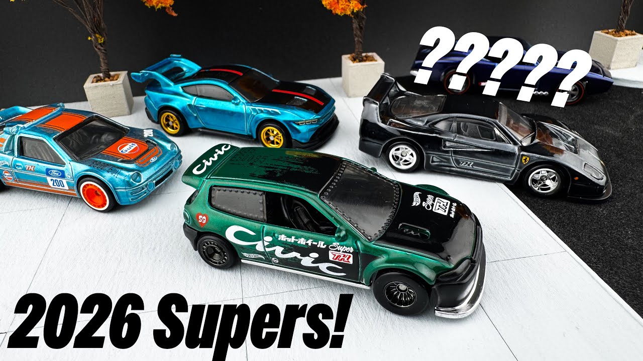 アメリカ版ホットウィール2026 スーパートレジャーハントカー ノーマルカー Hot Wheels 2026 Supers & a Surprise Sneak Peek! - YouTube