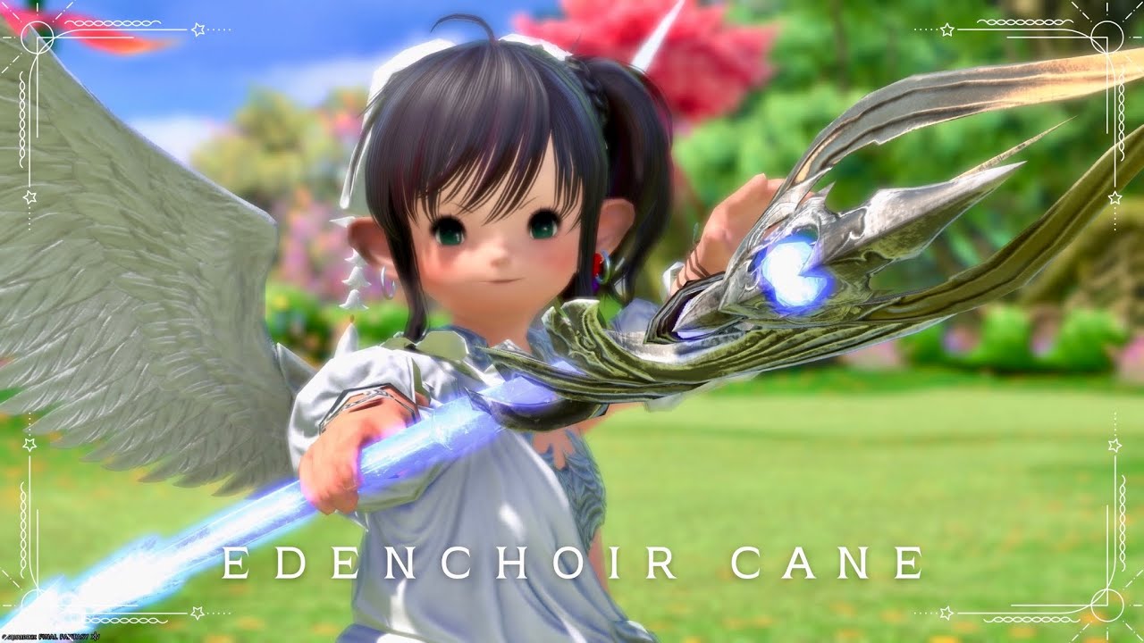 永久氷結が輝く天使の杖・エデンの白魔道士武器『エデンコーラス