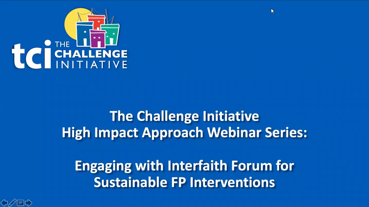 TCI Tutorial Engaging with Interfaith Groups for Sustainable Family