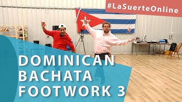 Dominican bachata footwork 3 - Intermediate Sequence