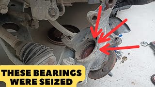 wheel bearing replacement on a Toyota sienna