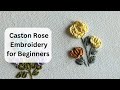 Easy Brazilian or Caston Rose Embroidery Tutorial for Beginners ❤️ Embroidery by Gossamer