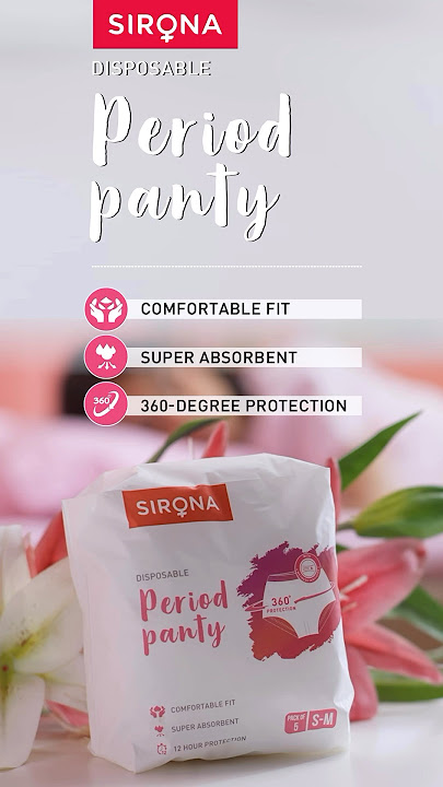 Disposable Period Panty | Sirona Hygiene | Light & Cotton soft #periods #sironabreakingtaboos