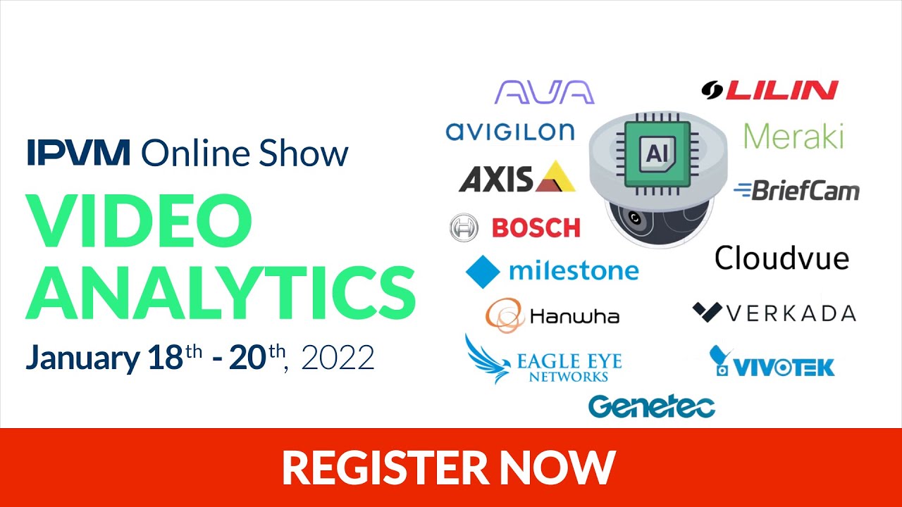 IPVM Video Analytics Online Show - Jan. 18-20th, 2022
