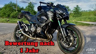 Kawasaki Z800 Bewertung nach einem Jahr/Gebrauchtberatung/Vergleich Z900/Soundcheck MIVV GP [4K]