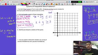 Modeling with Systems of Inequalities Part 2   Word Problems 2 constraints