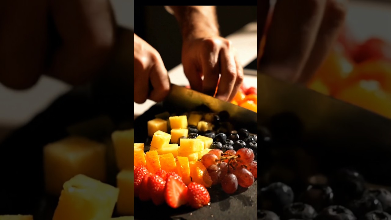 Satisfying Rainbow Fruit Cutting ASMR 🌈 🔪 